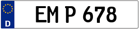 Trailer License Plate